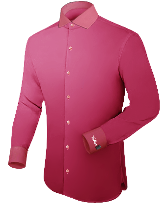 Braunes Hemd Gr 41 with Italian Collar 1 Button