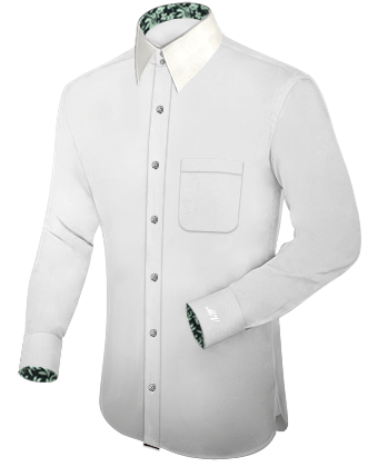 Buegelfreie Hemden with French Collar 2 Button
