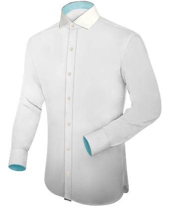 Ausgestattet Hemd with Italian Collar 1 Button