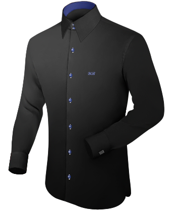 Button Down Hemden Gr���e 40 Slim Line with French Collar 2 Button