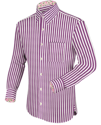 Chinesiche Hemden with French Collar 2 Button