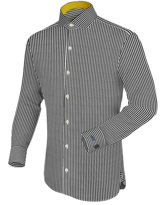 Grosse Weisse Hemden Auf Rechnung with Italian Collar 1 Button