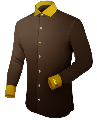 G�nstiges Ma��hemd with Italian Collar 1 Button