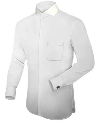 Hellapricot Hemd with Cut Away 1 Button