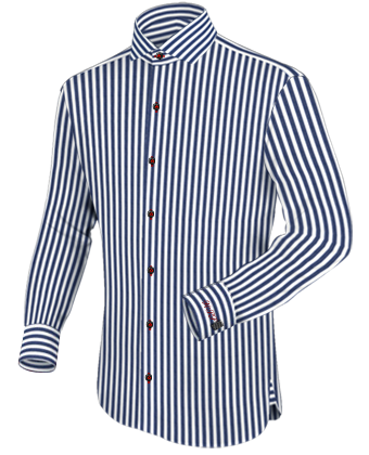 Exklusive Herrenhemden with Italian Collar 1 Button