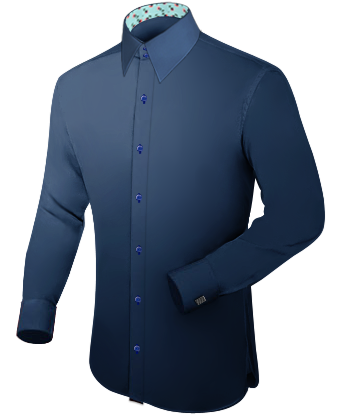 Hemd Besticken Lassen with French Collar 2 Button