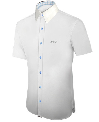 Hemd Dunkel Lila with French Collar 1 Button
