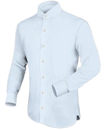 Hemd Massgefertigt with Italian Collar 1 Button