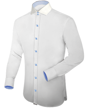 Hemden Besticken Lassen with Italian Collar 2 Button