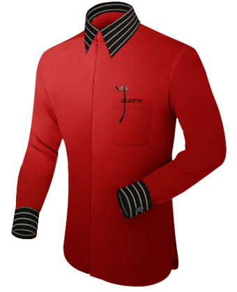 Hemden Richtig B�geln with French Collar 2 Button