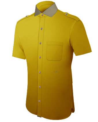 Hemden Design Muster with Italian Collar 1 Button