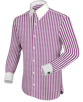 Hemden Schwarz with Modern Collar