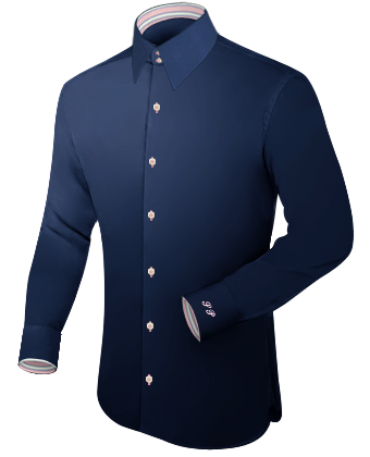 Slim Kleidung with French Collar 2 Button