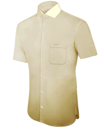 Hemden Mit Vielen Taschen with Italian Collar 1 Button