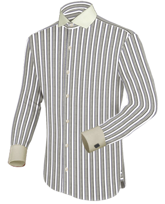 Hemden Nur F�r Manschettenkn�pfe with Italian Collar 1 Button