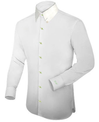 Hemden Online Selbst Design with Hidden Button