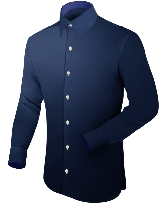 Herren Hemd Extra Langer Arm with French Collar 1 Button