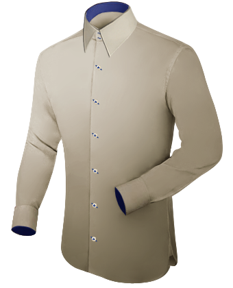 G�nstige Herrenhemden with French Collar 2 Button
