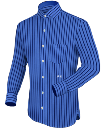 Herrenhemd Button Down Gr 43 with Italian Collar 1 Button