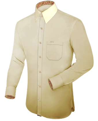 Herrenhem Kurzarm with French Collar 2 Button
