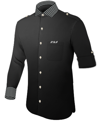 Herrenhemd Armlnge with Italian Collar 1 Button