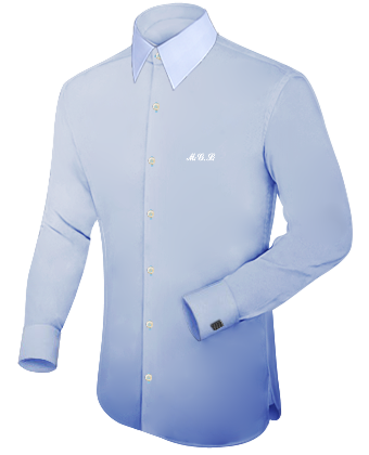 Herrenhemd Mit Mao Kragen with French Collar 1 Button