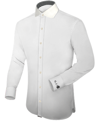 Herrenhemden Aus Sehr Denim Leinen with English Collar