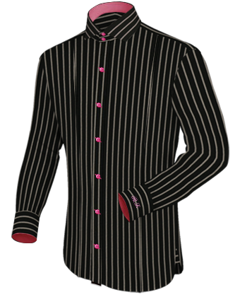Herrenhemden Nach Ma�� with Italian Collar 2 Button