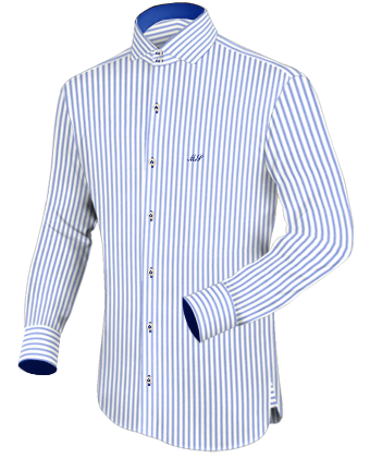 Herrenma��hemd with Italian Collar 2 Button