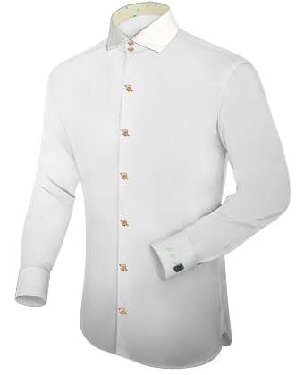 Hochzeithemden with Italian Collar 2 Button