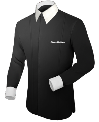 Jena Ma��schneider with French Collar 1 Button