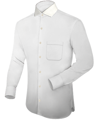 Kurzrmliges Hemd with Italian Collar 1 Button