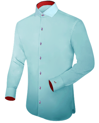Mnnermode Hemden with Italian Collar 1 Button