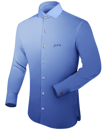 Ma�� Oberhemden with Italian Collar 1 Button