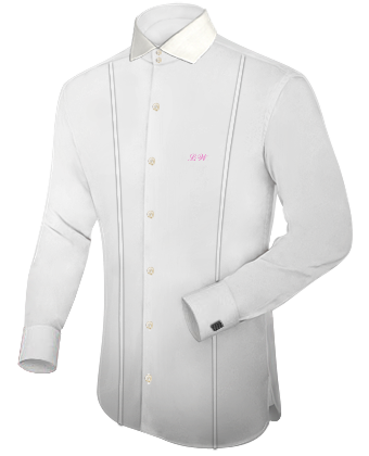 Ma��anfertigung Hemd with Italian Collar 2 Button