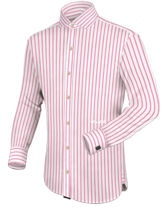 Ma��geschneidertes Hemd G�nstig with Italian Collar 1 Button