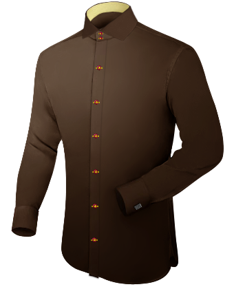 Ma��hemd Casual with Italian Collar 2 Button