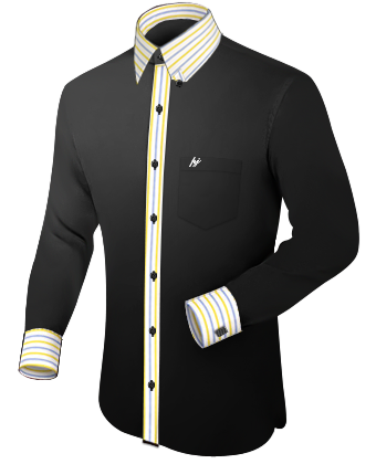 Ma��hemd Ivory with Hidden Button