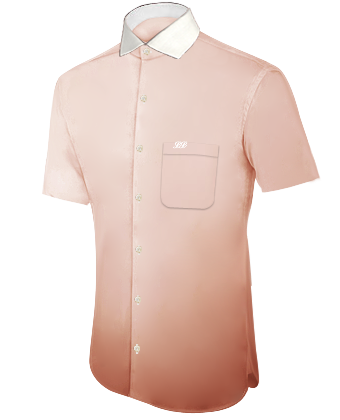 Ma��schneiderei Hemden with Italian Collar 1 Button