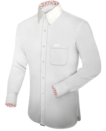 Oberhemd Nicht Schlank with Button Down