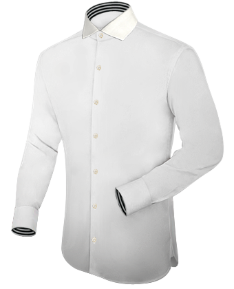 Oberhemd Untersetzt with Italian Collar 1 Button
