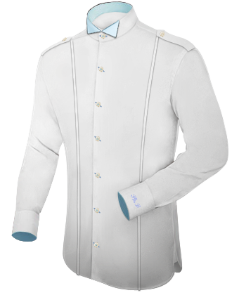 Oberhemd Wei�� 49 Extra Langarm with Tuxedo