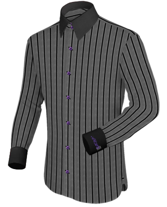 Oberhemden F�r Jugendliche with French Collar 2 Button