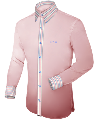 Oberhemden Gr.164 Lila with Button Down