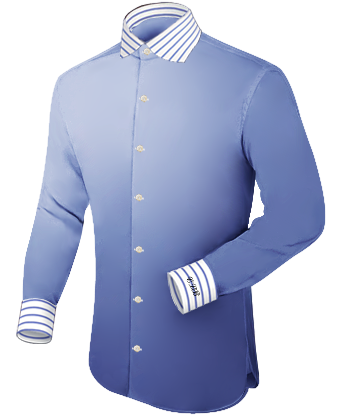 Oberhemden Wei�� Gr 43 44 with English Collar