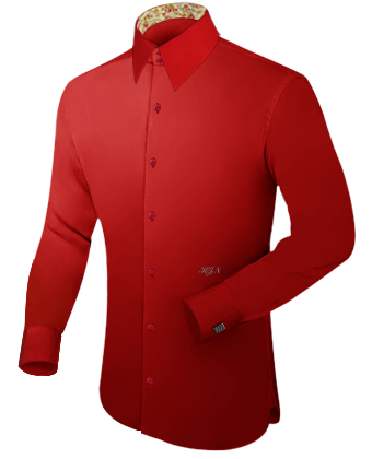 Oberhemden Wei�� Slimline with French Collar 2 Button