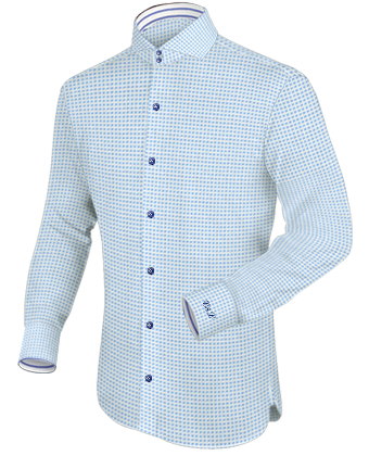 Schalkragen Hemd with Cut Away 2 Button