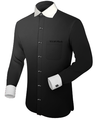 Schottenmuster Hemd with English Collar