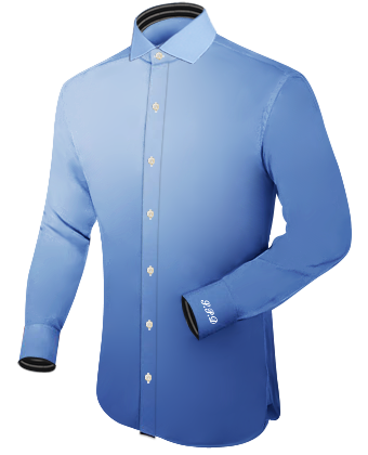 Slim Fit Hemden with Italian Collar 1 Button