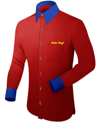 Herren Hemd with French Collar 1 Button